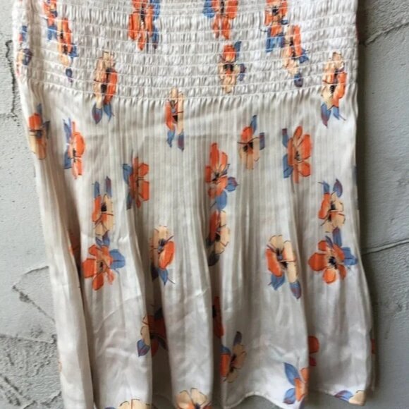 NEW NICHOLAS Smocked Floral Midi Skirt Size US 6 - Picture 9 of 14